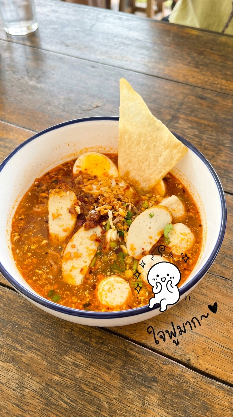 Product Showcase Shot 4 ตัวละครจิ๋ว 2D + ข้อความไทยลายมือ
